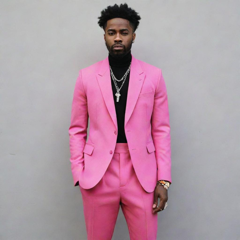 Unleash Your Inner Art: Vibrant Pink Outfit for Urban Soul