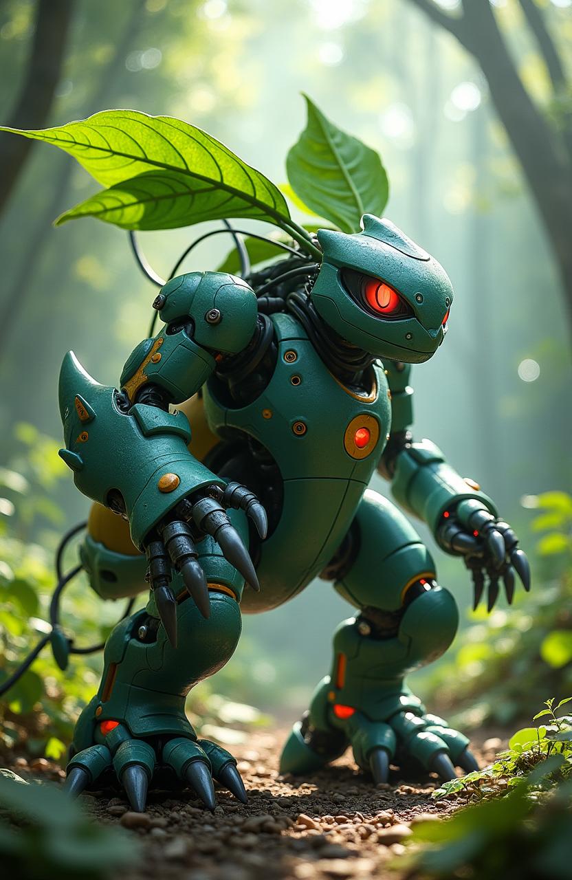 Bionic Bloom: Mecha Venusaur Evolution