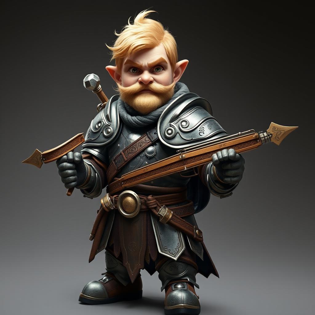 Miniature Maestro: Custom-Helmeted Halfling Bard
