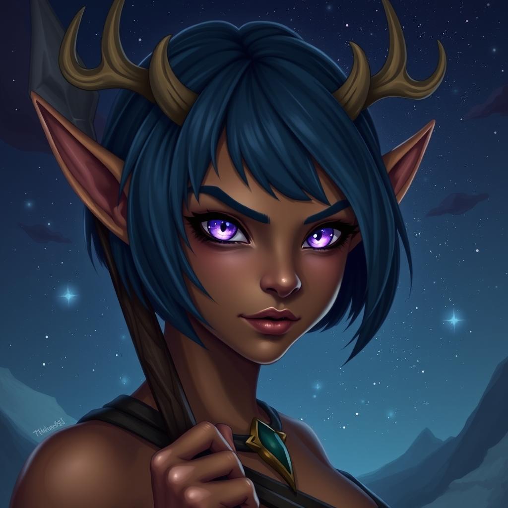 Channel the Wild: Fierce Young Druid Elf