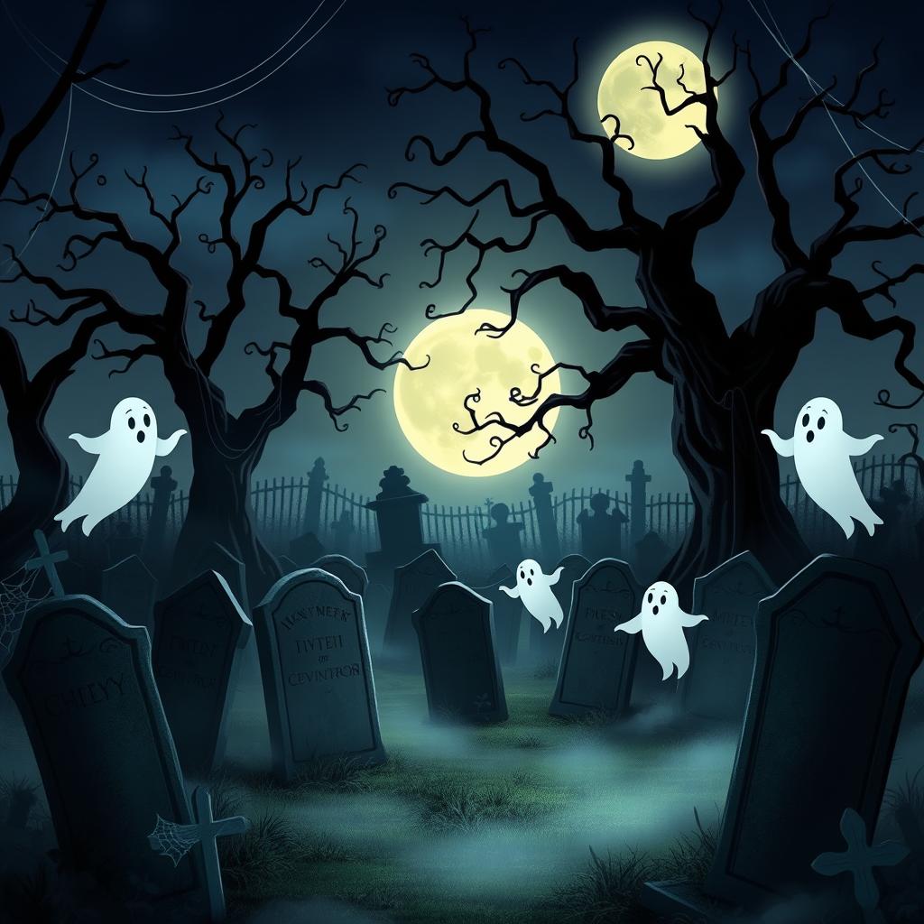 Step into a Hauntingly Beautiful Animated Graveyard