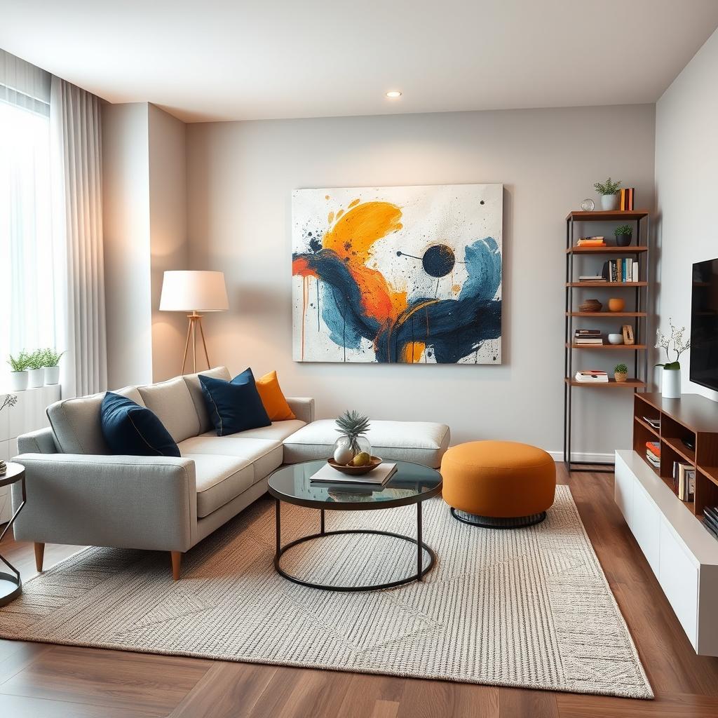 Elegant Abode: Modern Apartment Living Room Inspiration