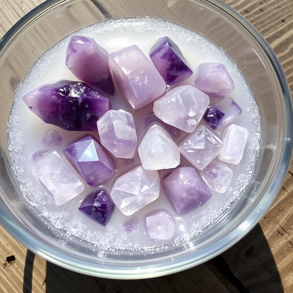 Crystal Cleansing: Amethyst and Quartz
