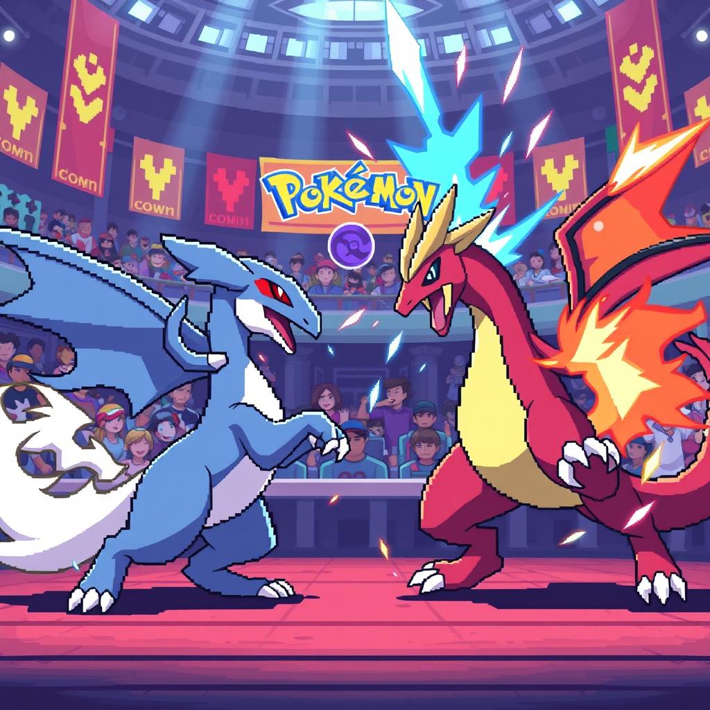 Unleash the Fury: Pixel Pokémon Battle