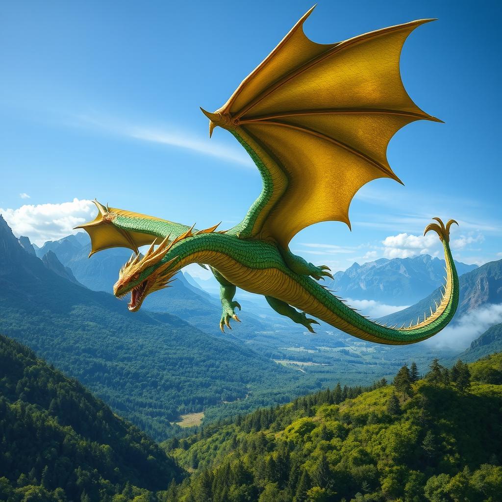 Majestic Dragon: Soaring the Skies