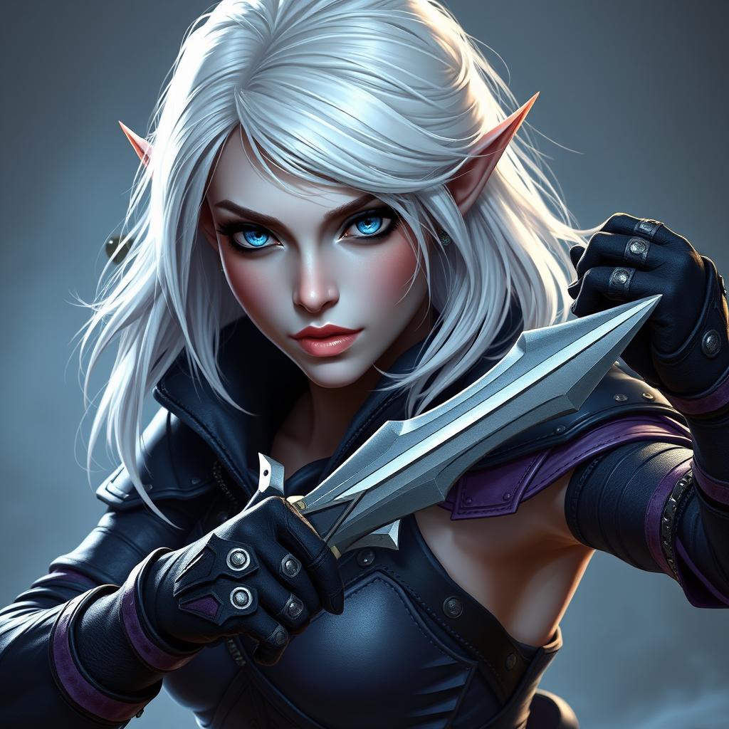 Mystic Assassin: Female Dark Elf Rogue