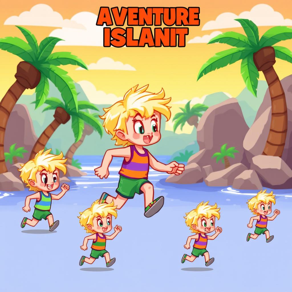 Adventure Awaits: Blonde Child Pixel Art Sprite