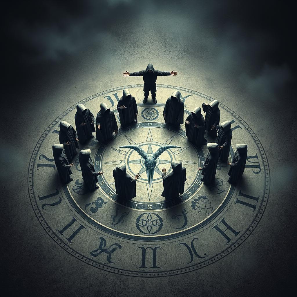 Mysterious Circle of Hooded Figures