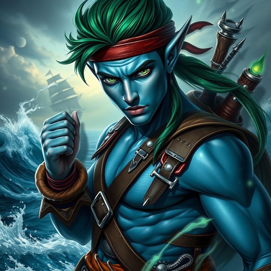 Dive into Adventure with This Charming Aquatic Elf Pirate