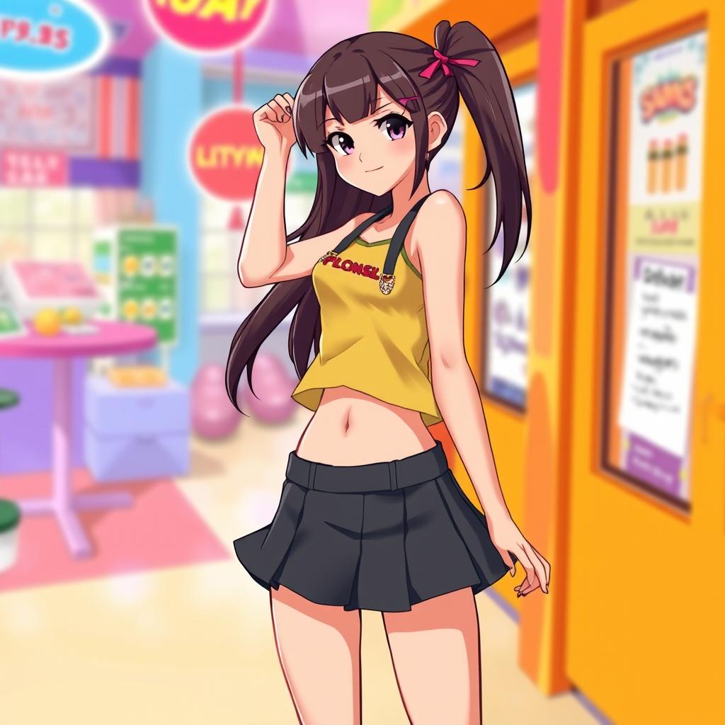 Stylish Youth: Trendy Female Character