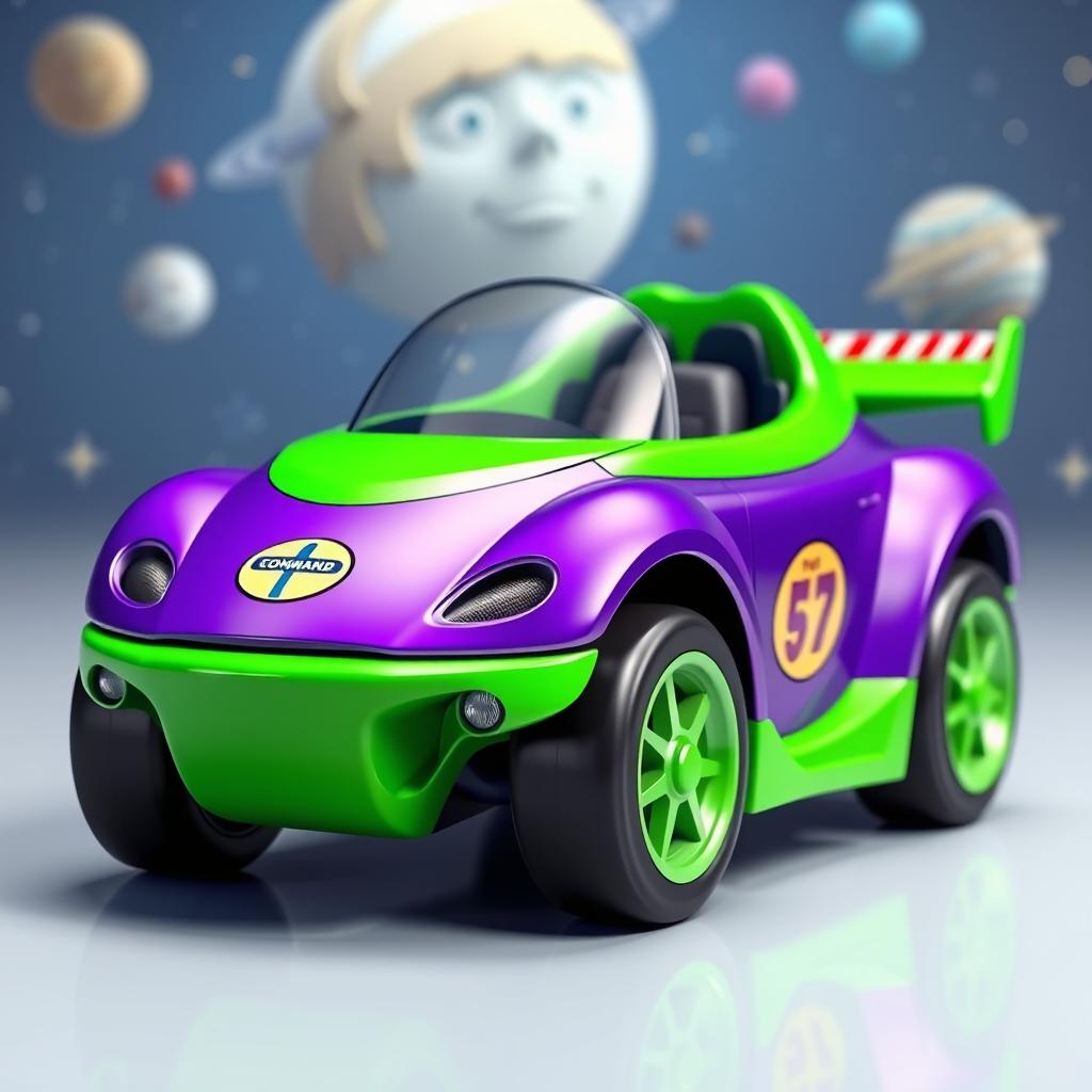Buzz Lightyear Inspired Model Car - 3D Rendering