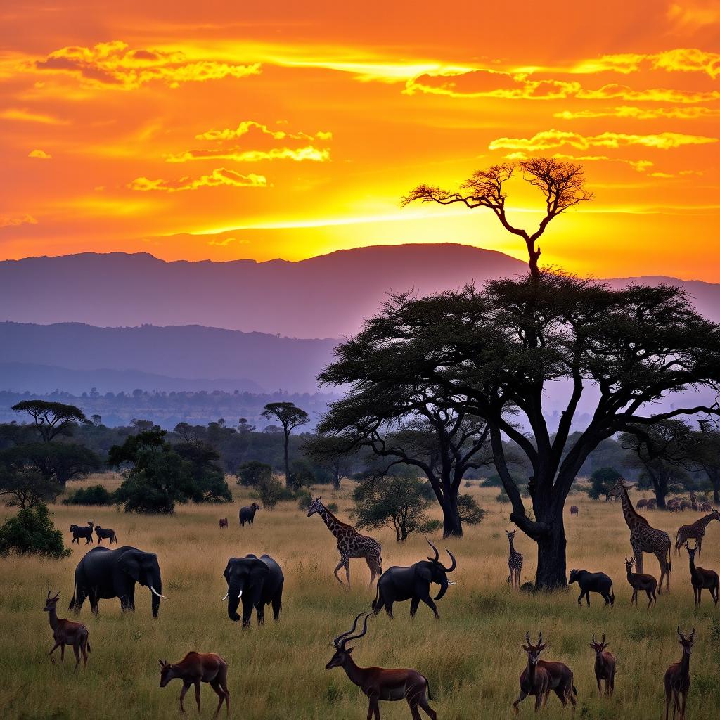 Golden Hour in the Savanna: Natures Bounty
