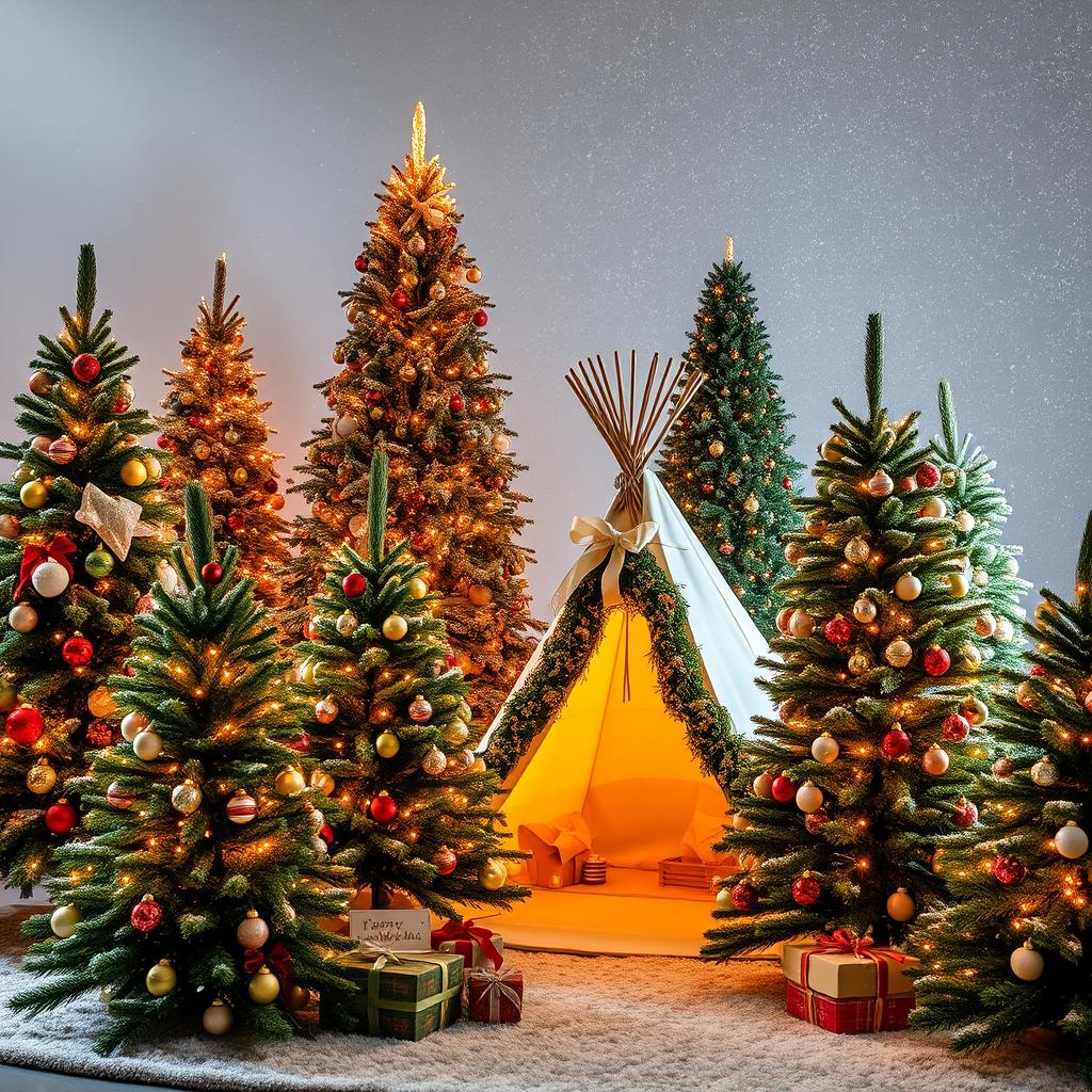 Enchanting Christmas Tree Landscape