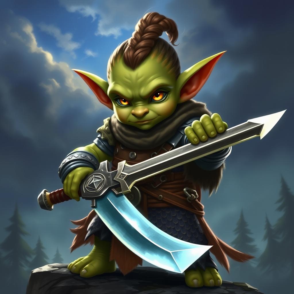 Goblin Paladin from Golarion: A Shining Hero