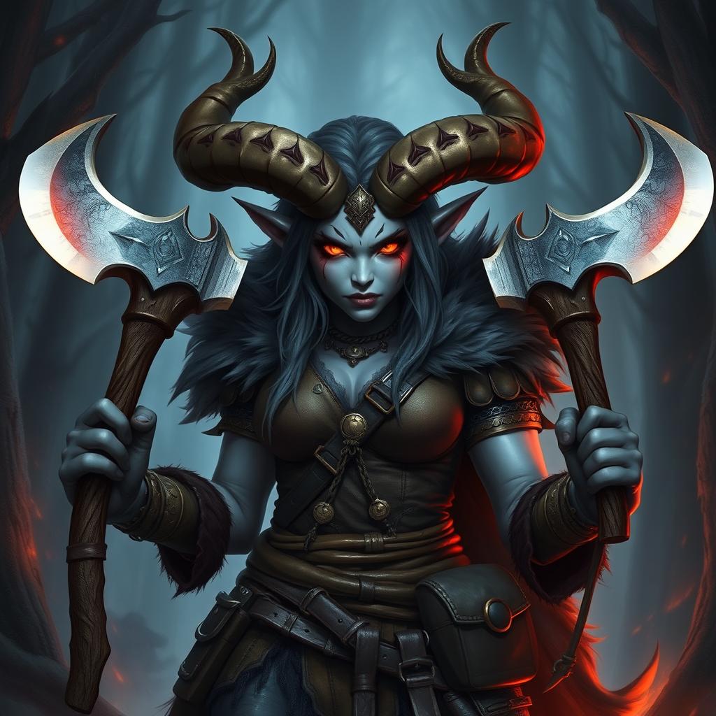 Fierce Zariel Tiefling: Embrace the Dark Elegance