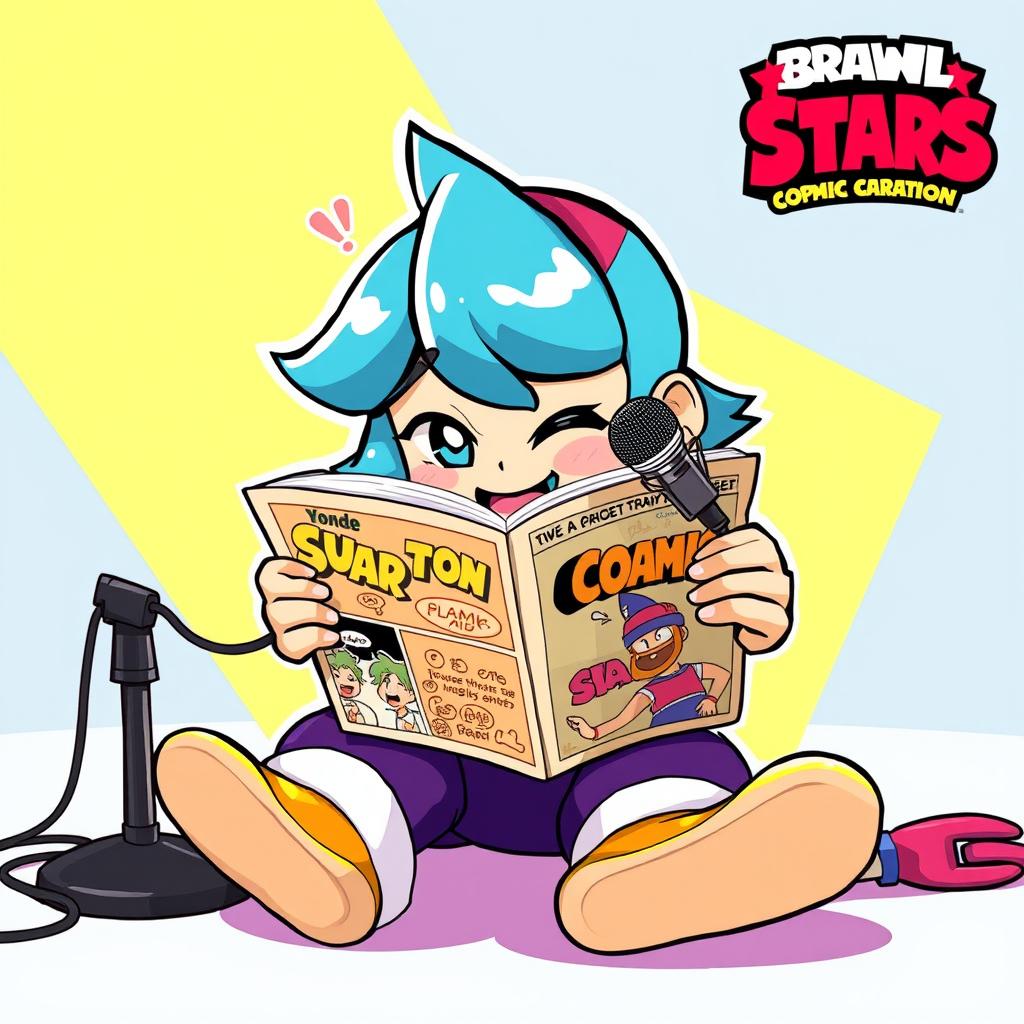 Brawl Stars Inspired Character Lost in a Comic Adventure