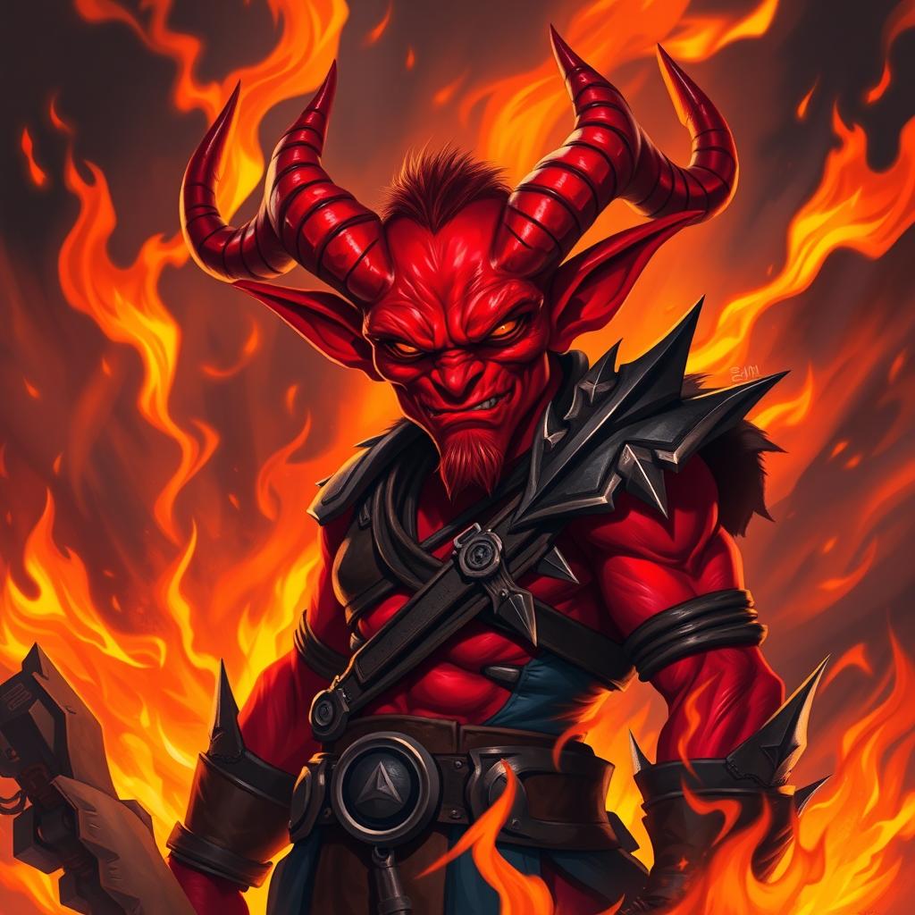 Fiery Red Tiefling: Embrace the Flames