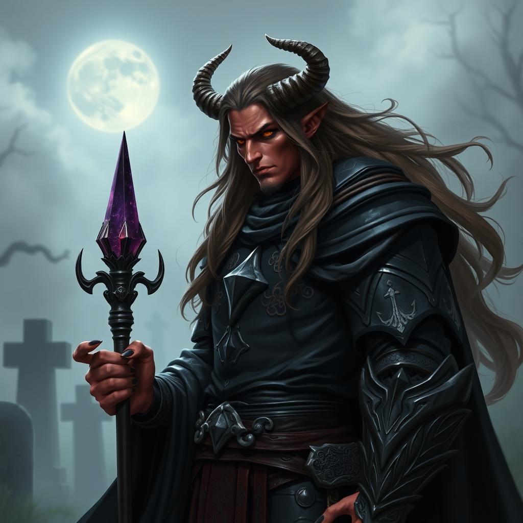 Noble Tiefling Necromancer: A Knights Journey