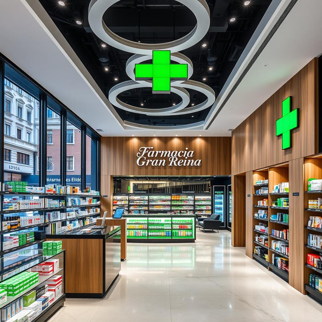 Explore the Future: Modern Pharmacy on Gran Vía, Madrid