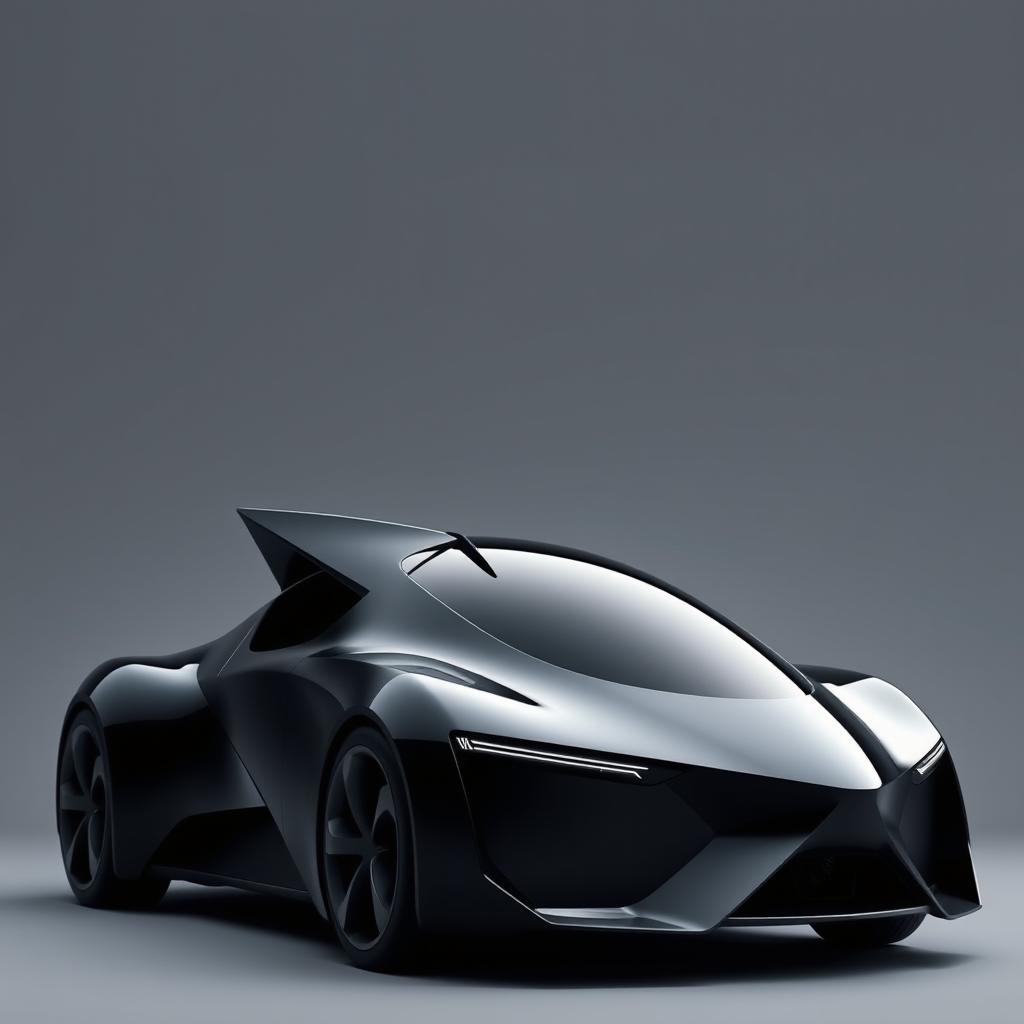 Unleash the Future: Sleek Black Aerodynamic Car
