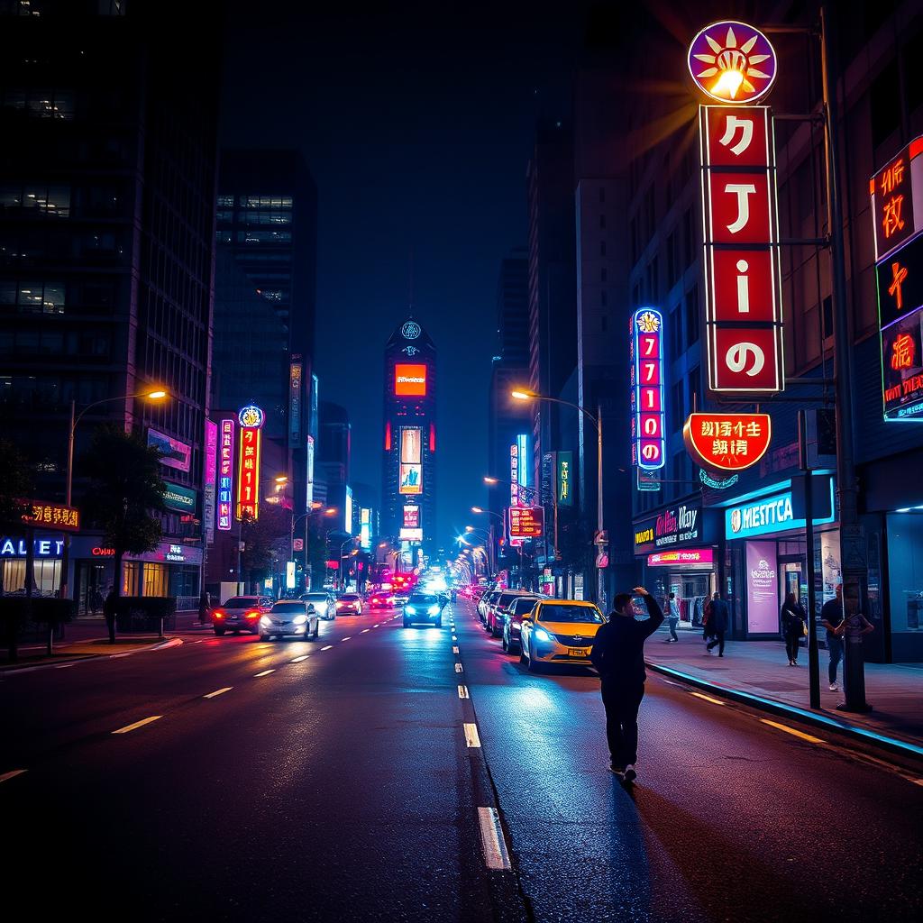 Explore the Night: Vibrant City Lights