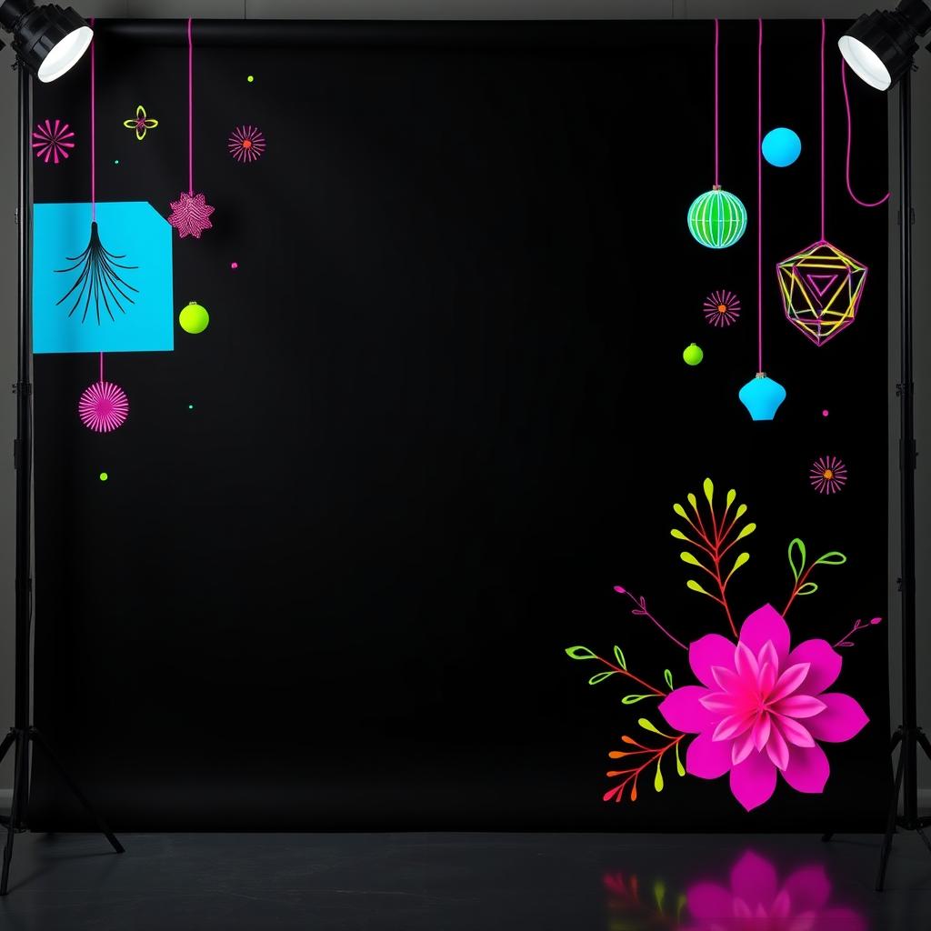 Transform Your Space: Vibrant YouTube Studio Background