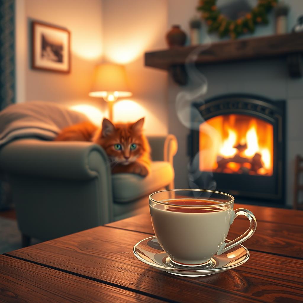 Warm Up Your Evenings: Cozy Fireplace Scene