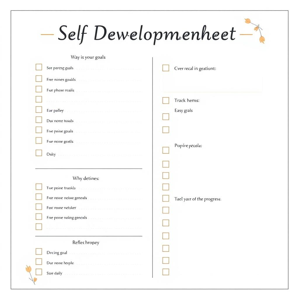 Your Ultimate Self-Development Checklist & Worksheet