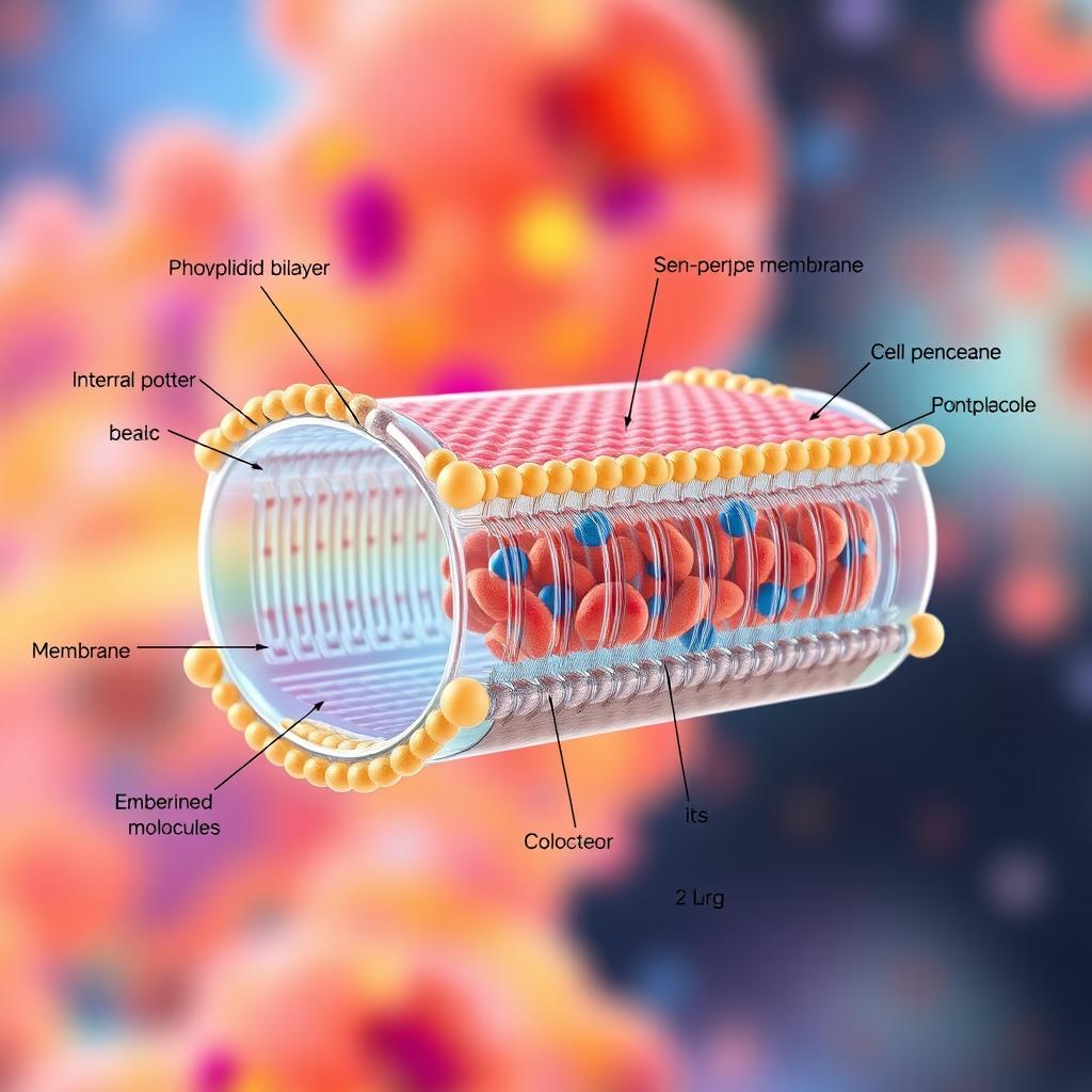 Dive into the Cell: A Stunning Illustration of Cell Membrane Structure