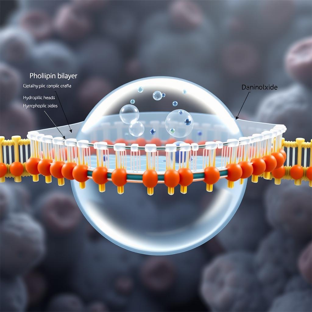 Dive into Cell Biology: Realistic Cell Membrane with Simple Diffusion