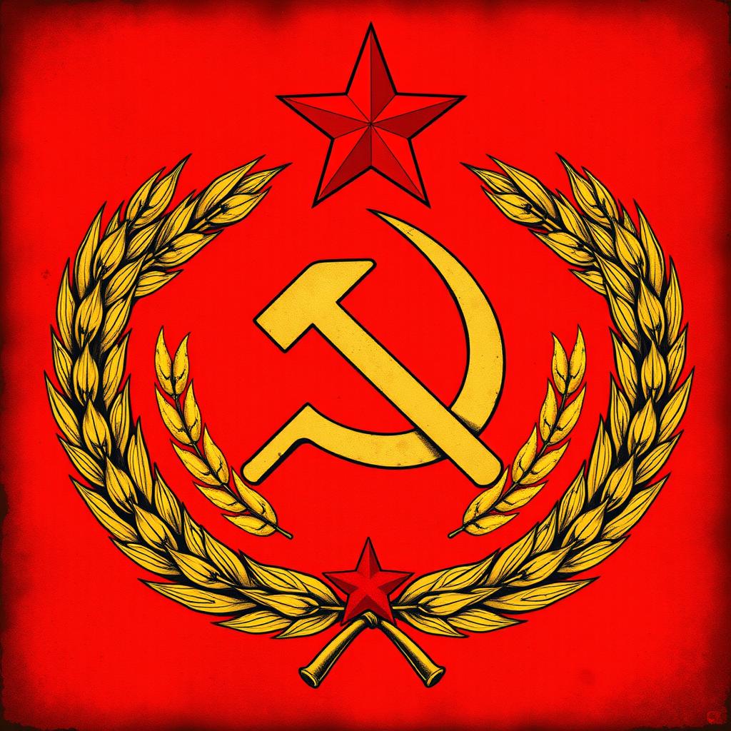 Unveil the Power: Soviet Union Emblem Illustration