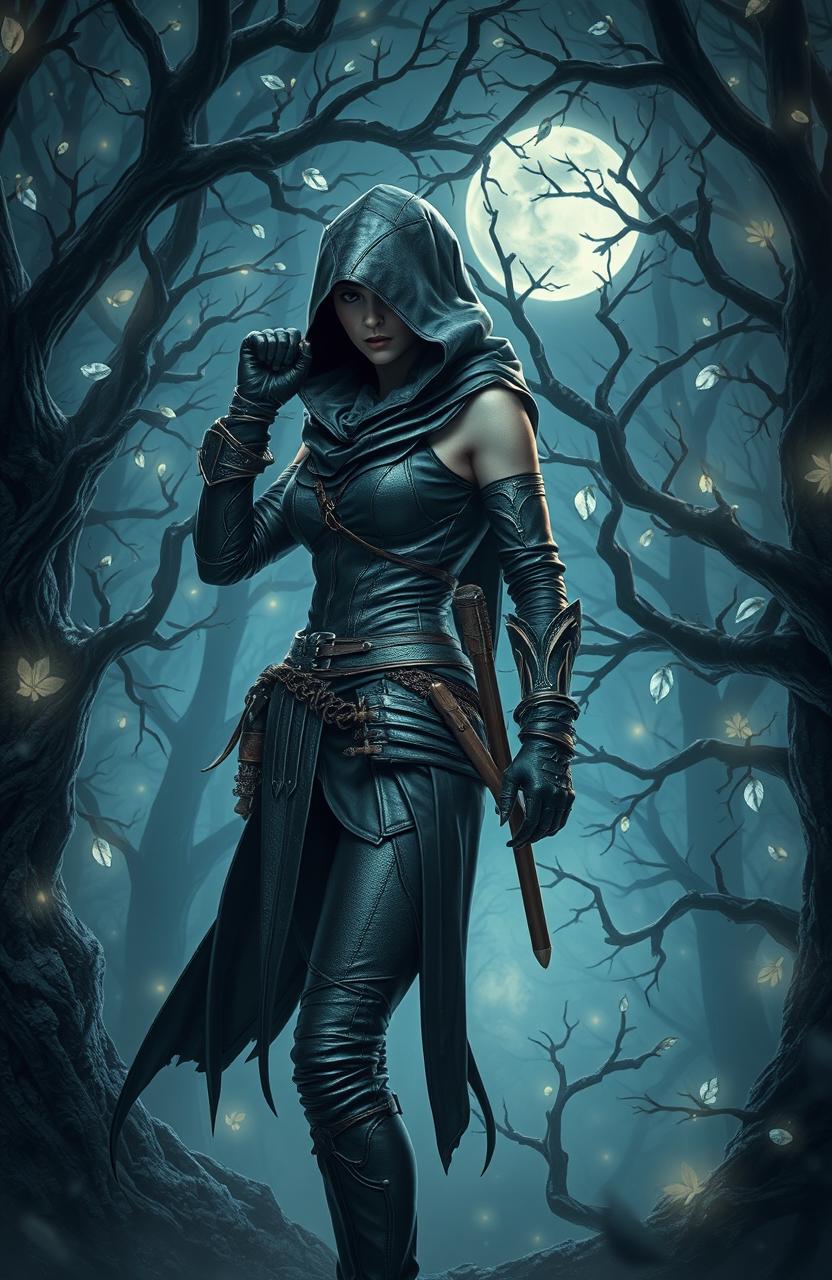 Fierce Female Assassin in Enchanted Forest