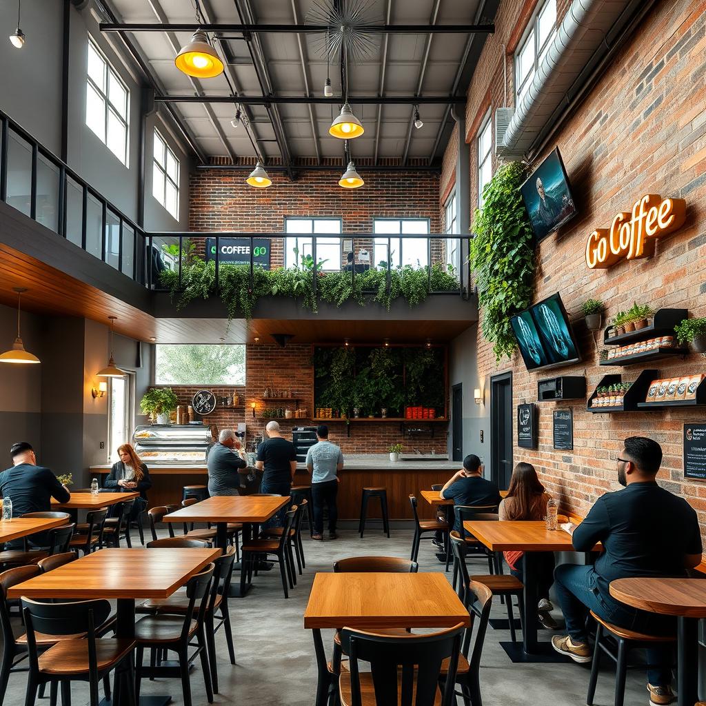 Charming Mezzanine Cafeteria: A Haven of Light