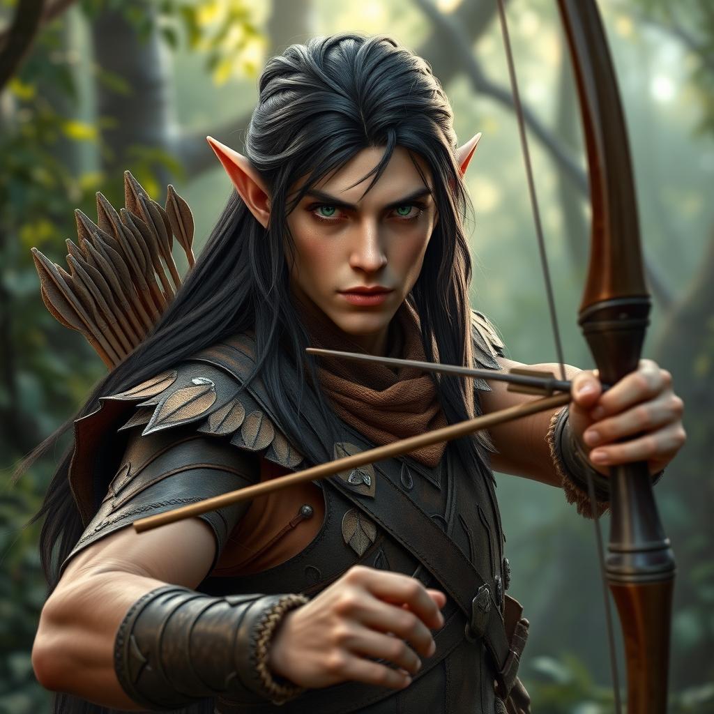 Enchanted Forest: Male Wood Elf Archer