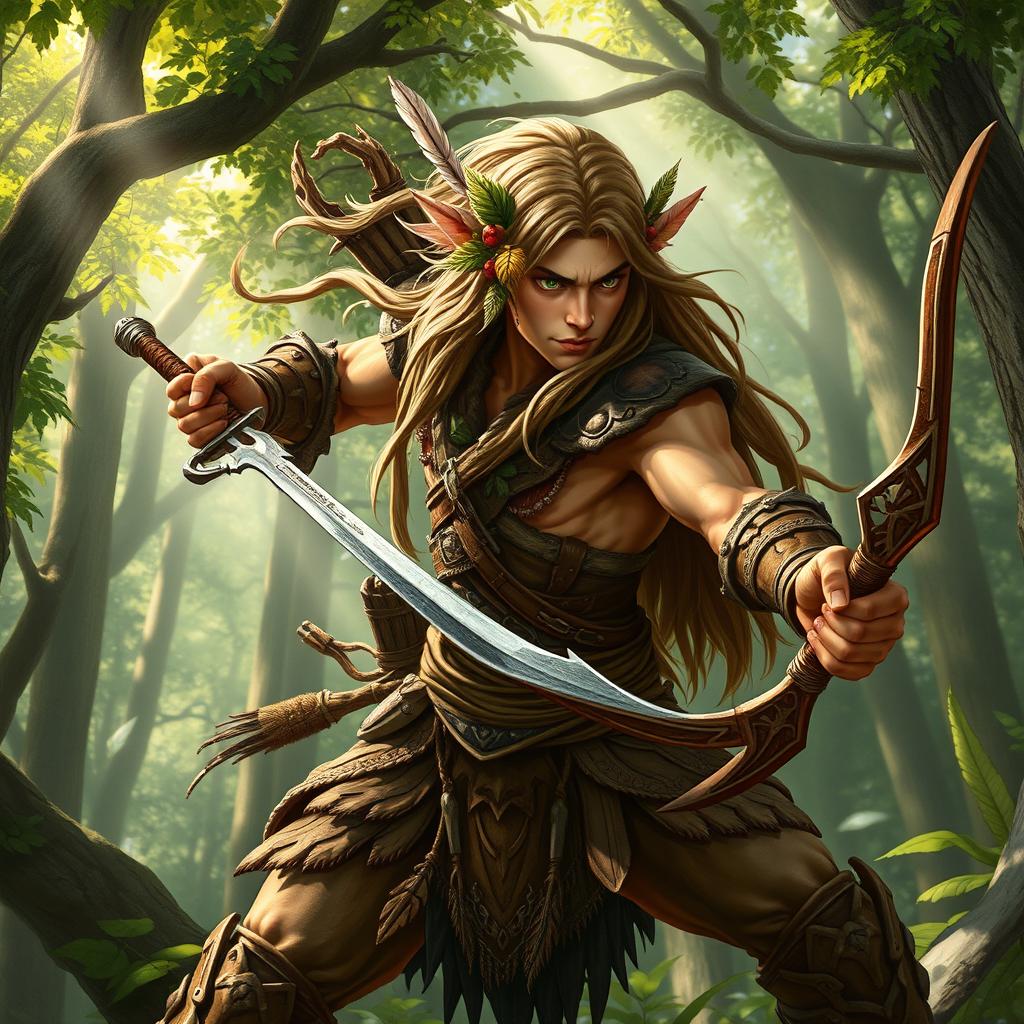 Fierce Wood Elf Warrior: Embrace the Adventure