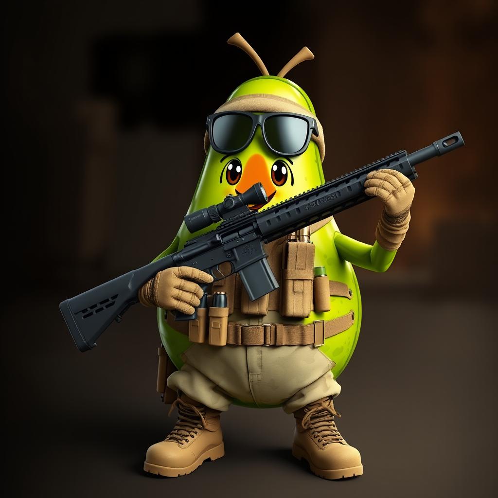 Meet the Tactical Avocado: A Sniper Like No Other!