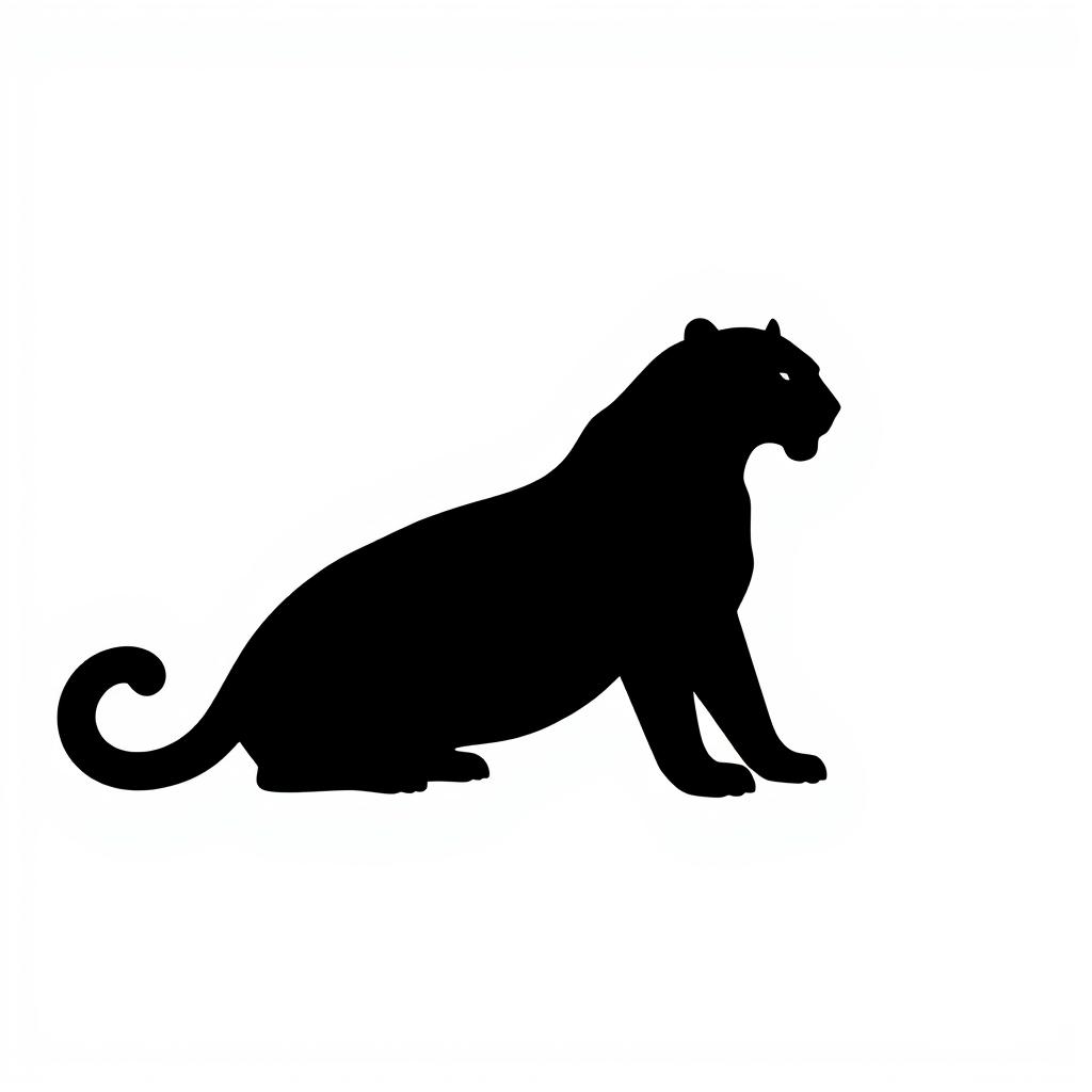 Striking Jaguar Silhouette Artwork