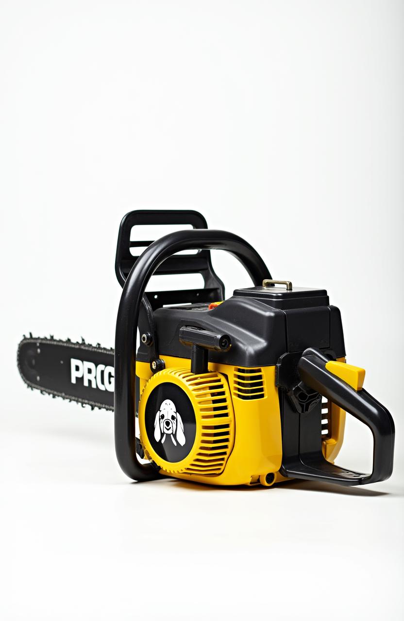 Unleash Power with the Gold & Black PROG Chainsaw