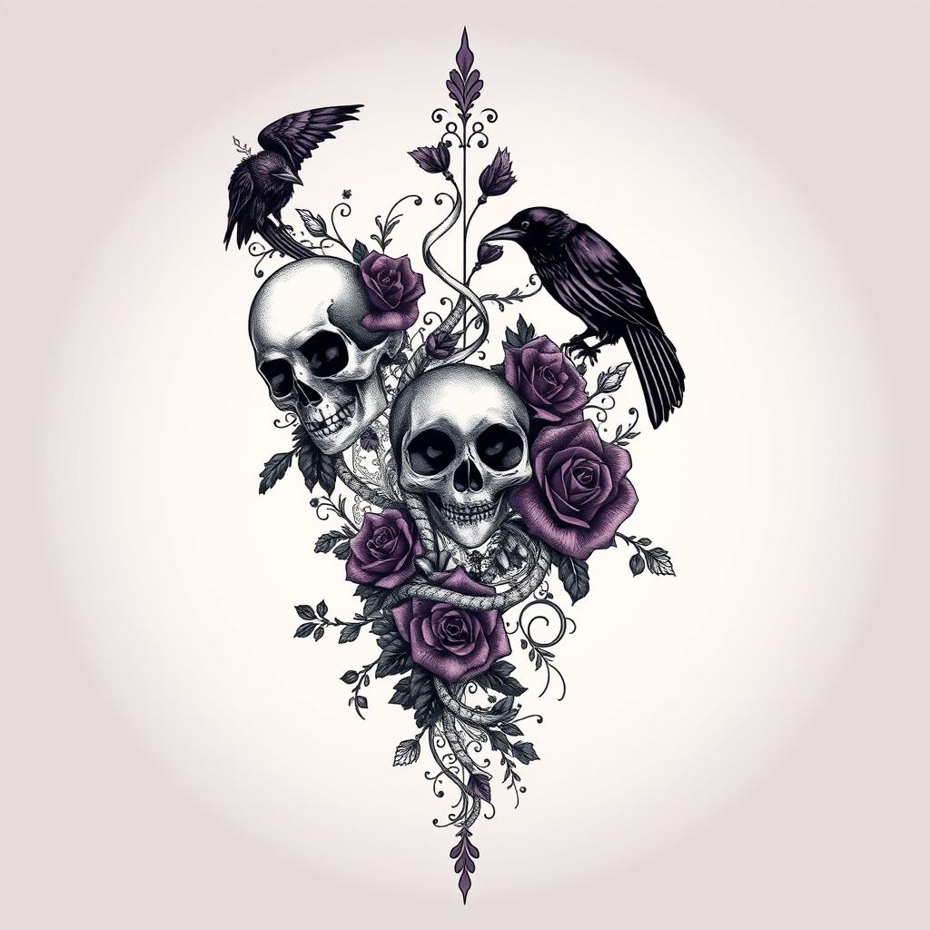Intricate Gothic Arm Tattoo Design