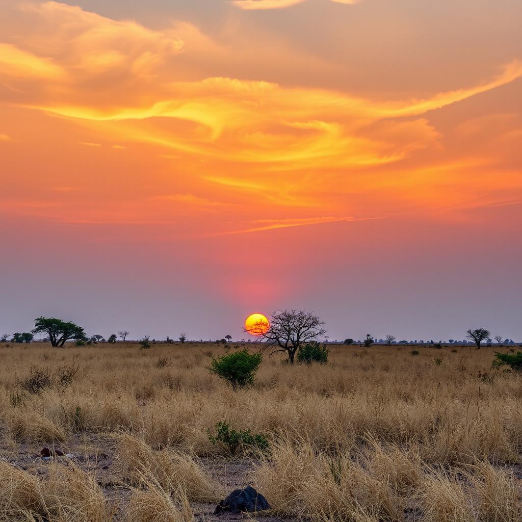 Breathtaking African Sunset Landscape