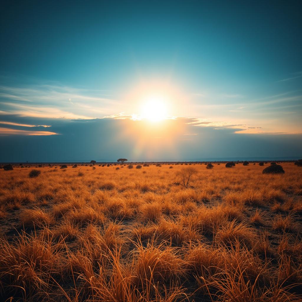 Breathtaking African Savanna at Sunset