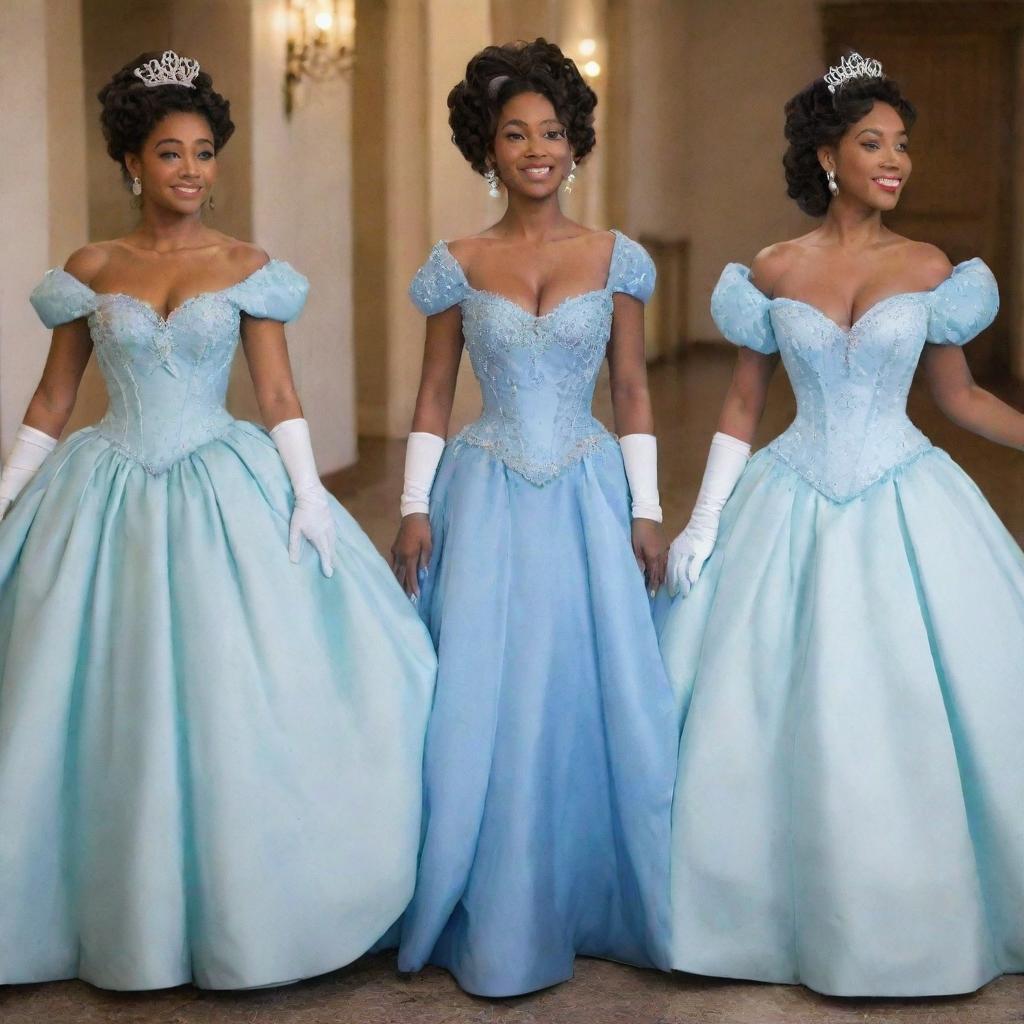 Enchanting Prom Dress: Blue Corset Gown with Sleeves