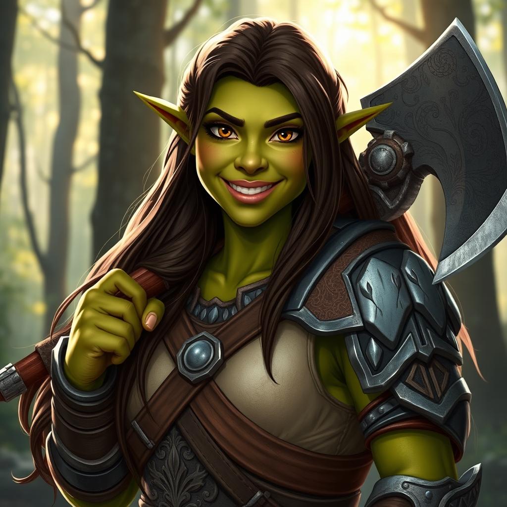 Meet the Friendly Female Orc Warrior