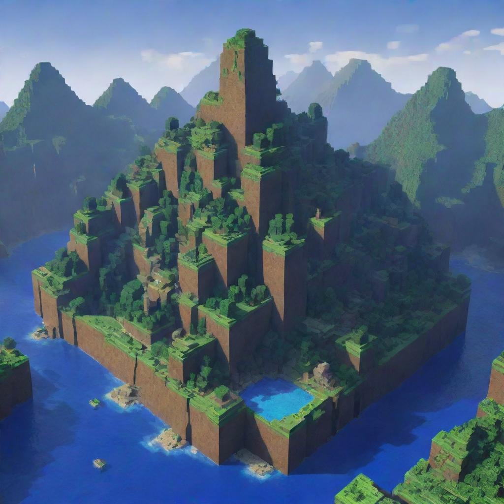 Blocky Utopia: Explore a Vibrant Minecraft World