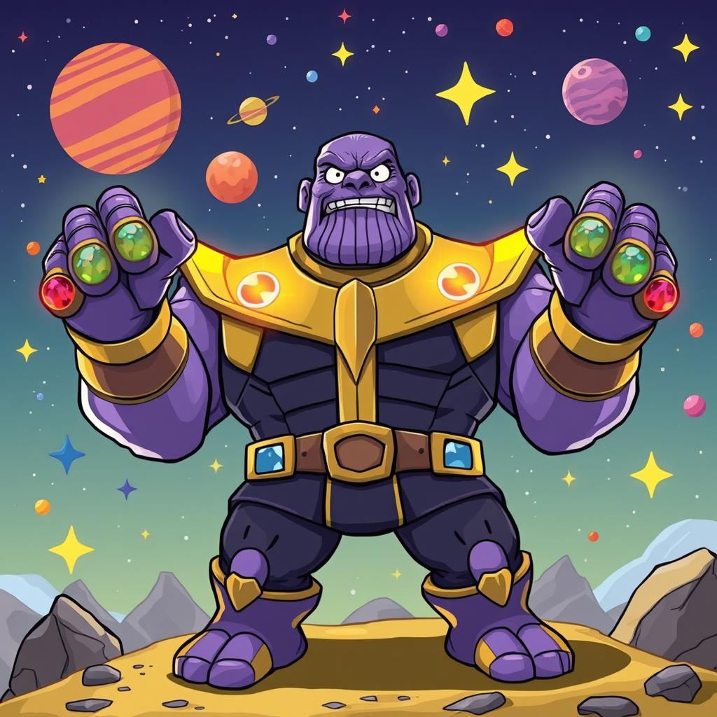 Playful Thanos: A Whimsical Twist