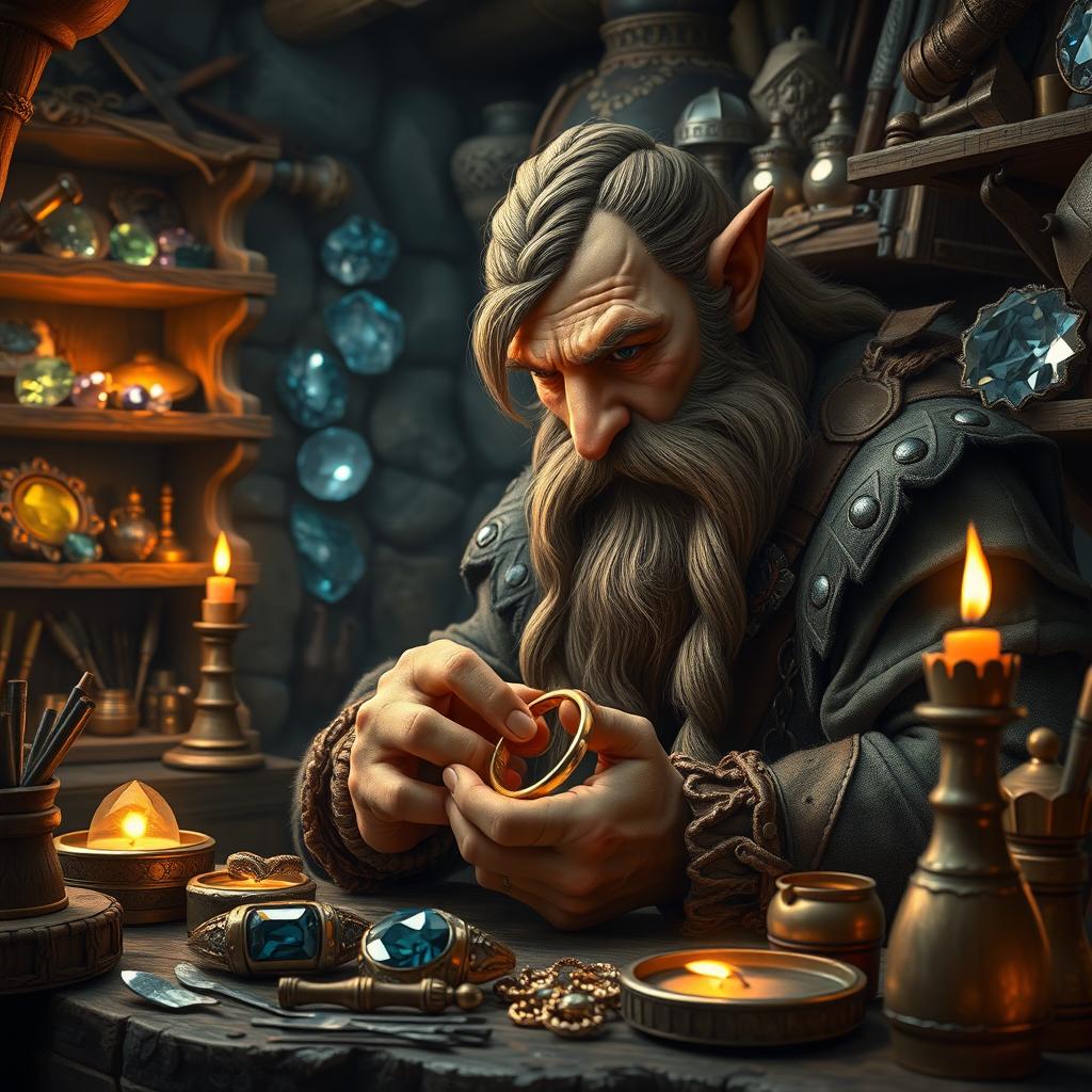 Crafting Dreams: A Dwarfs Jewelry Workshop