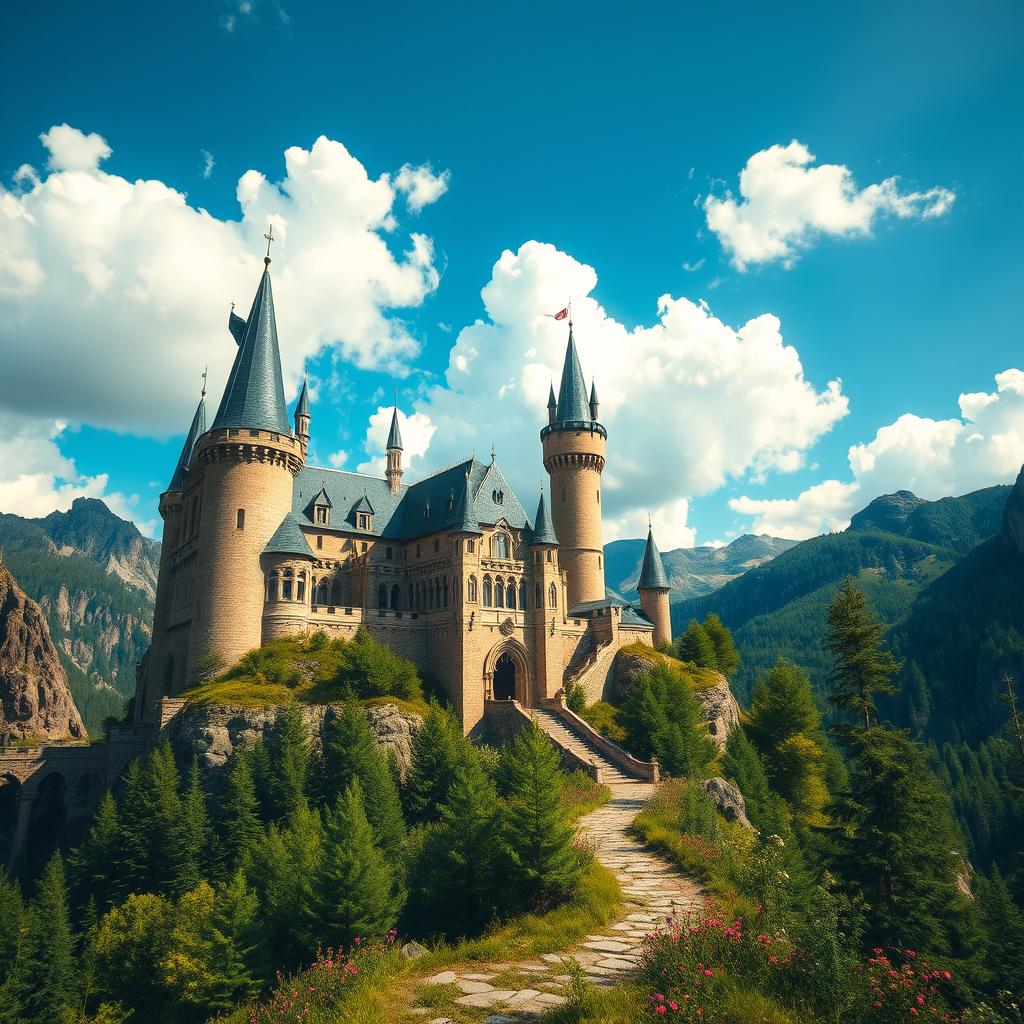 Discover a Majestic Mountain Castle
