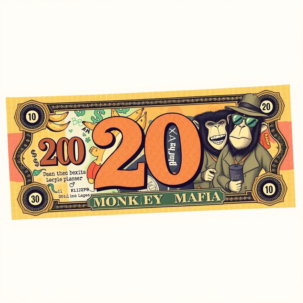 20 Monkey Mafia Stamps: A Vibrant Whimsy