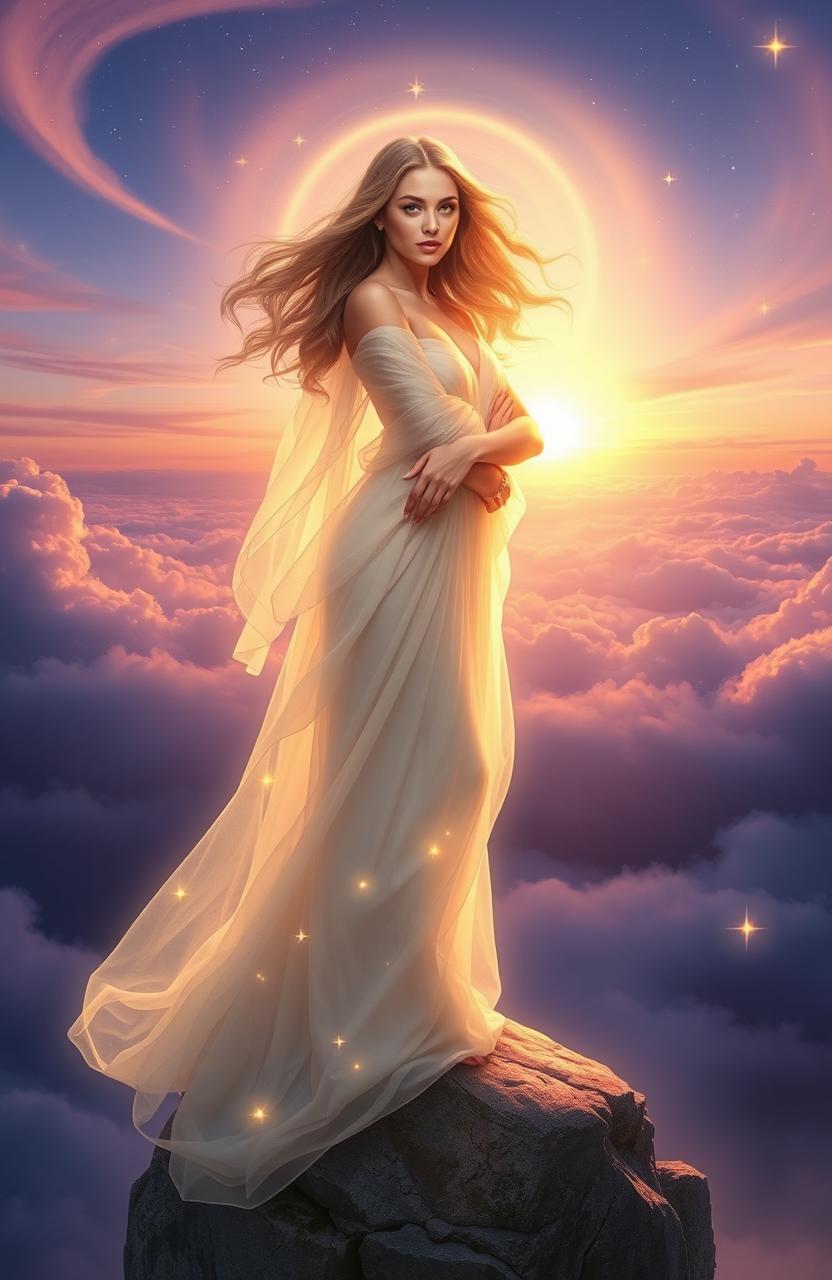 Ethereal Beauty: A Visionary Woman in Light