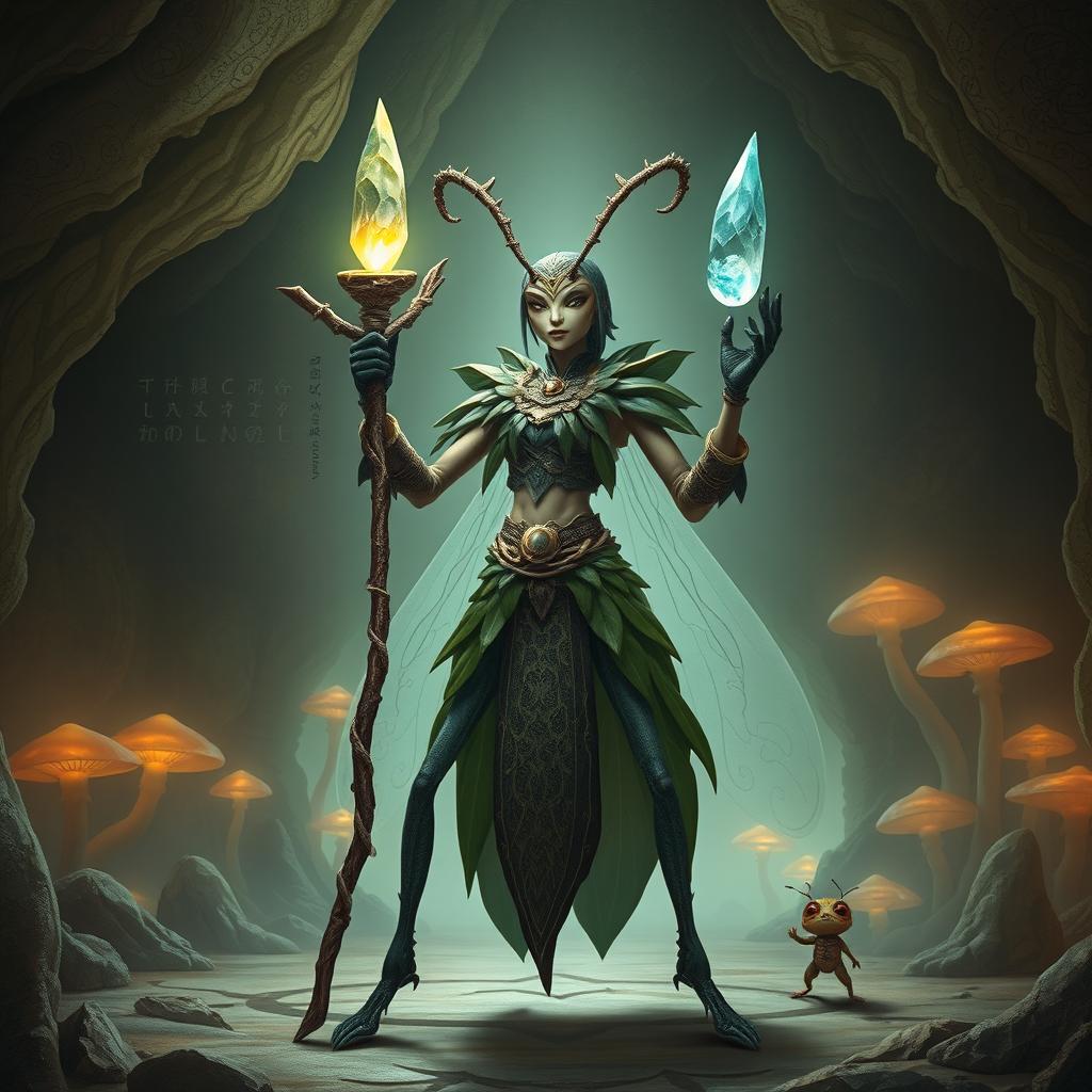 Epic Female Ant Monk in Natures Armor